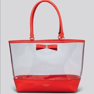 ISO Kate spade clear tote Francis clear vinyl